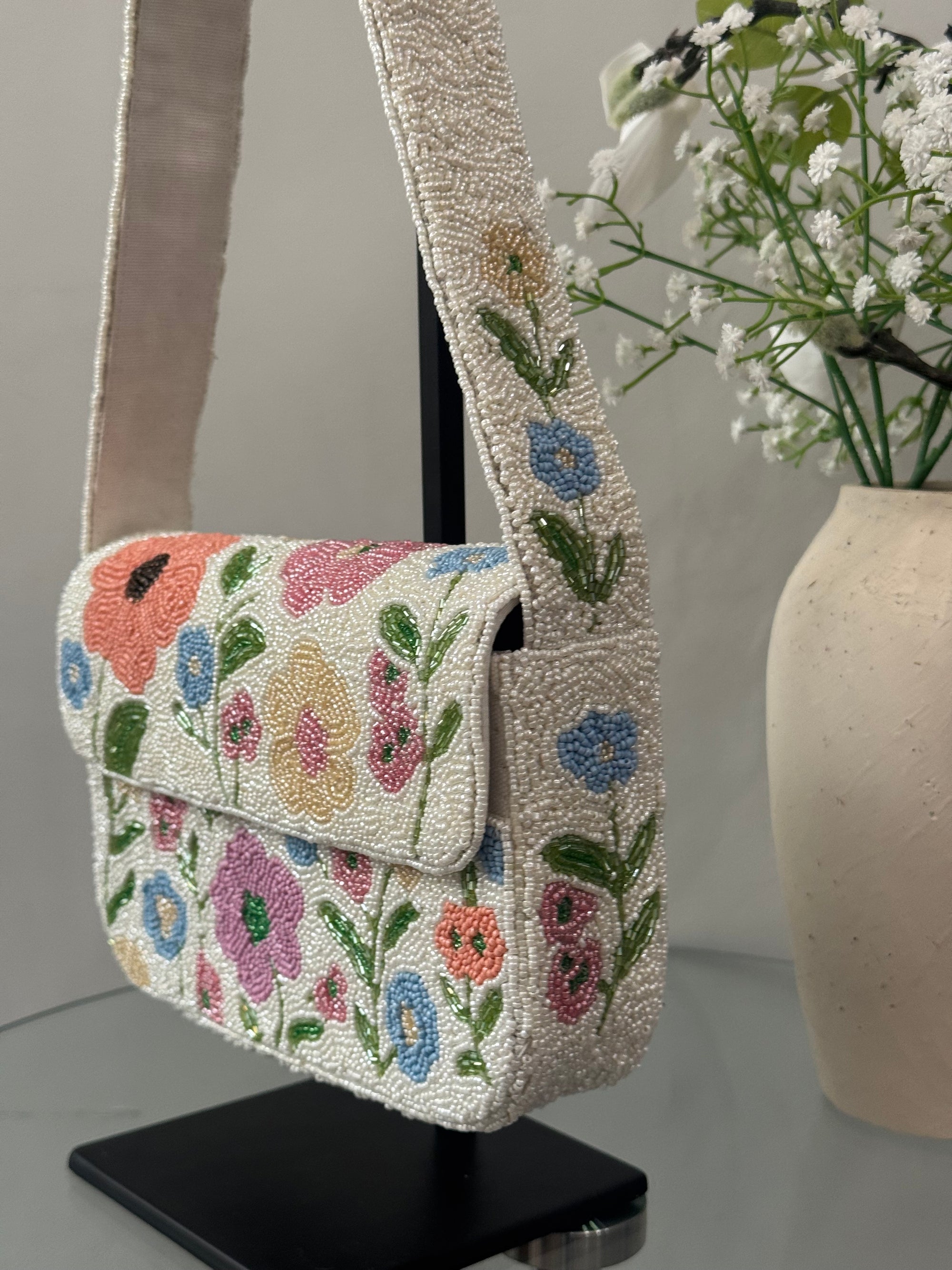 Beaded Flower Bag