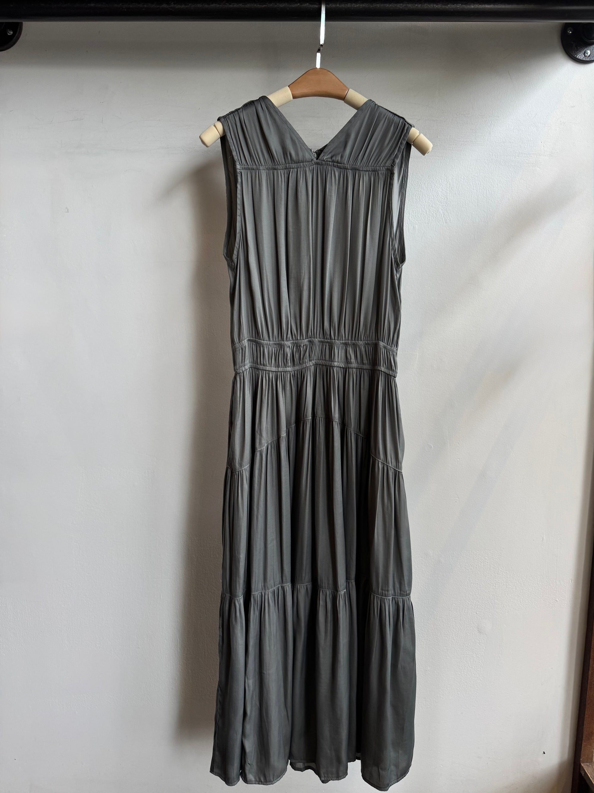 IRA Tiered Satin Dress