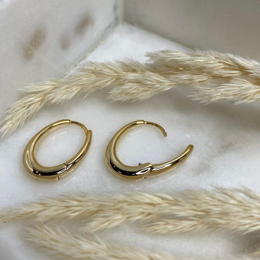 Small Oval Hoops
