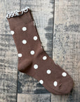 Polka Dot Crew Socks