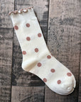 Polka Dot Crew Socks