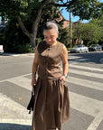OPEN MINDED Pleat Skirt
