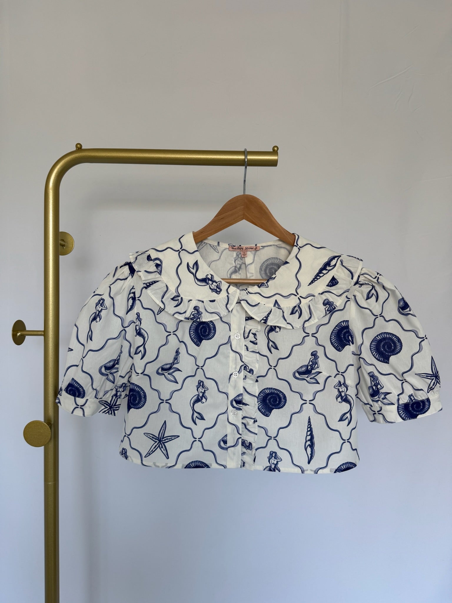 MERMAID Cropped Shirt