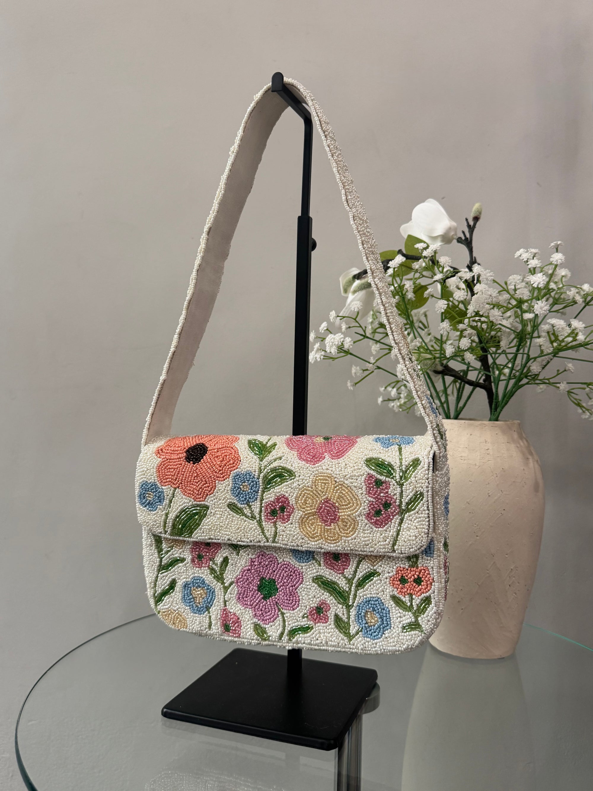 Beaded Flower Bag