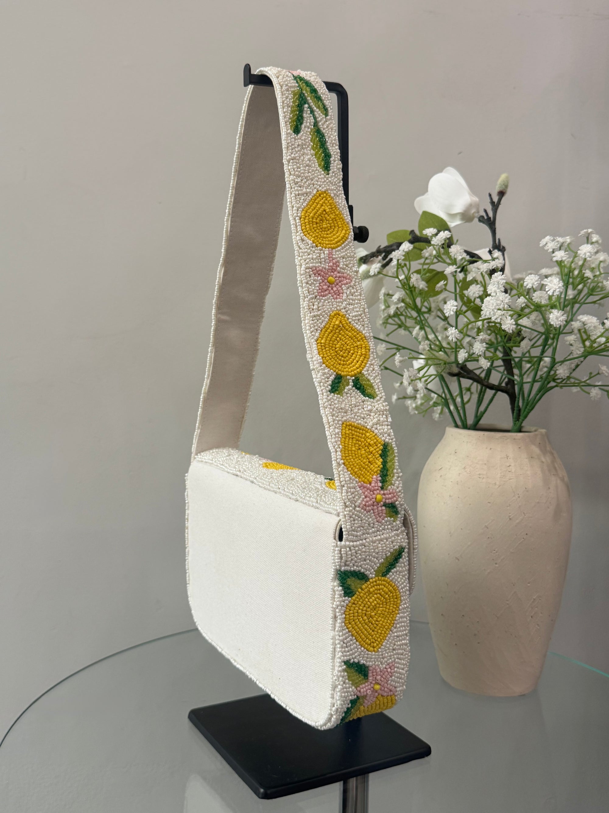 Beaded Lemon Bag