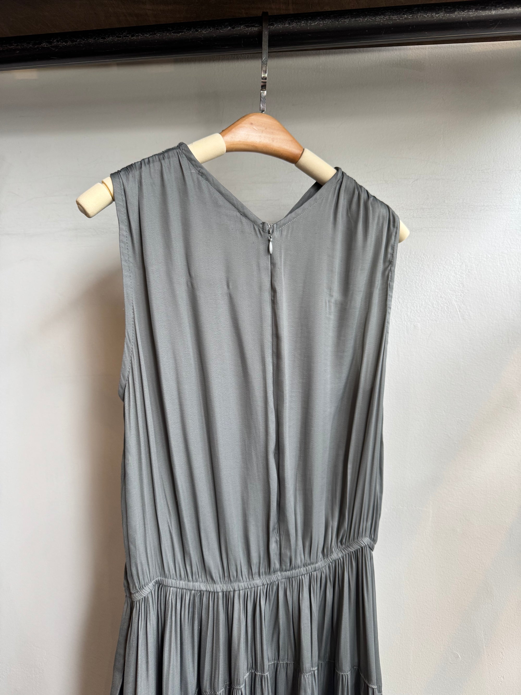 IRA Tiered Satin Dress