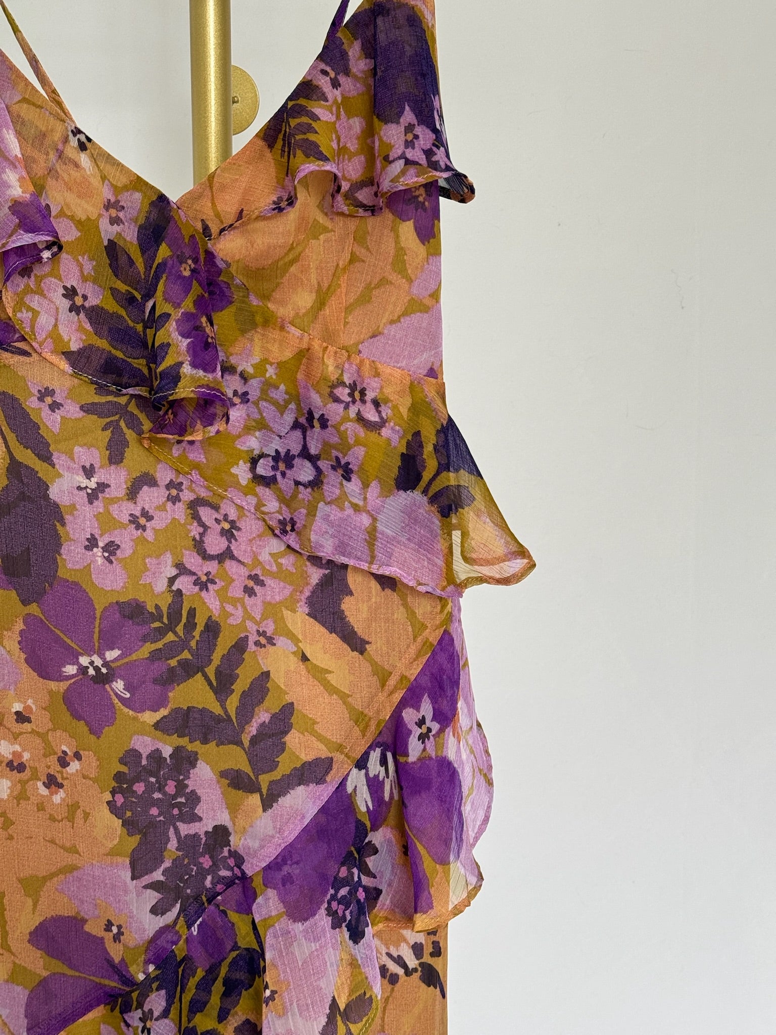 LUPINE BLOOM Floral Maxi Dress