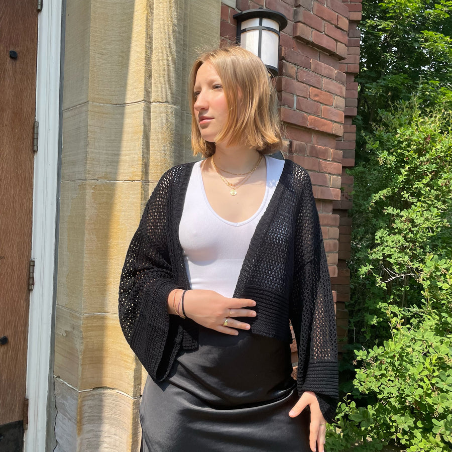 SOFTIE  Eyelet Cardigan