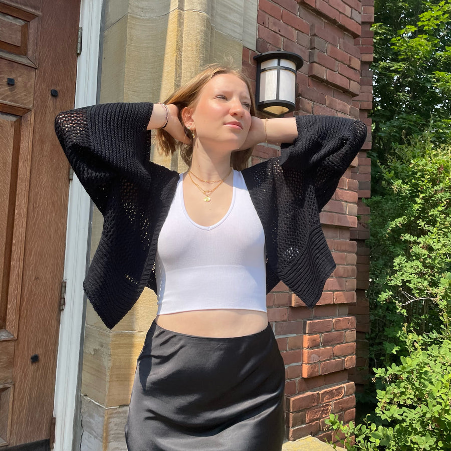 SOFTIE  Eyelet Cardigan