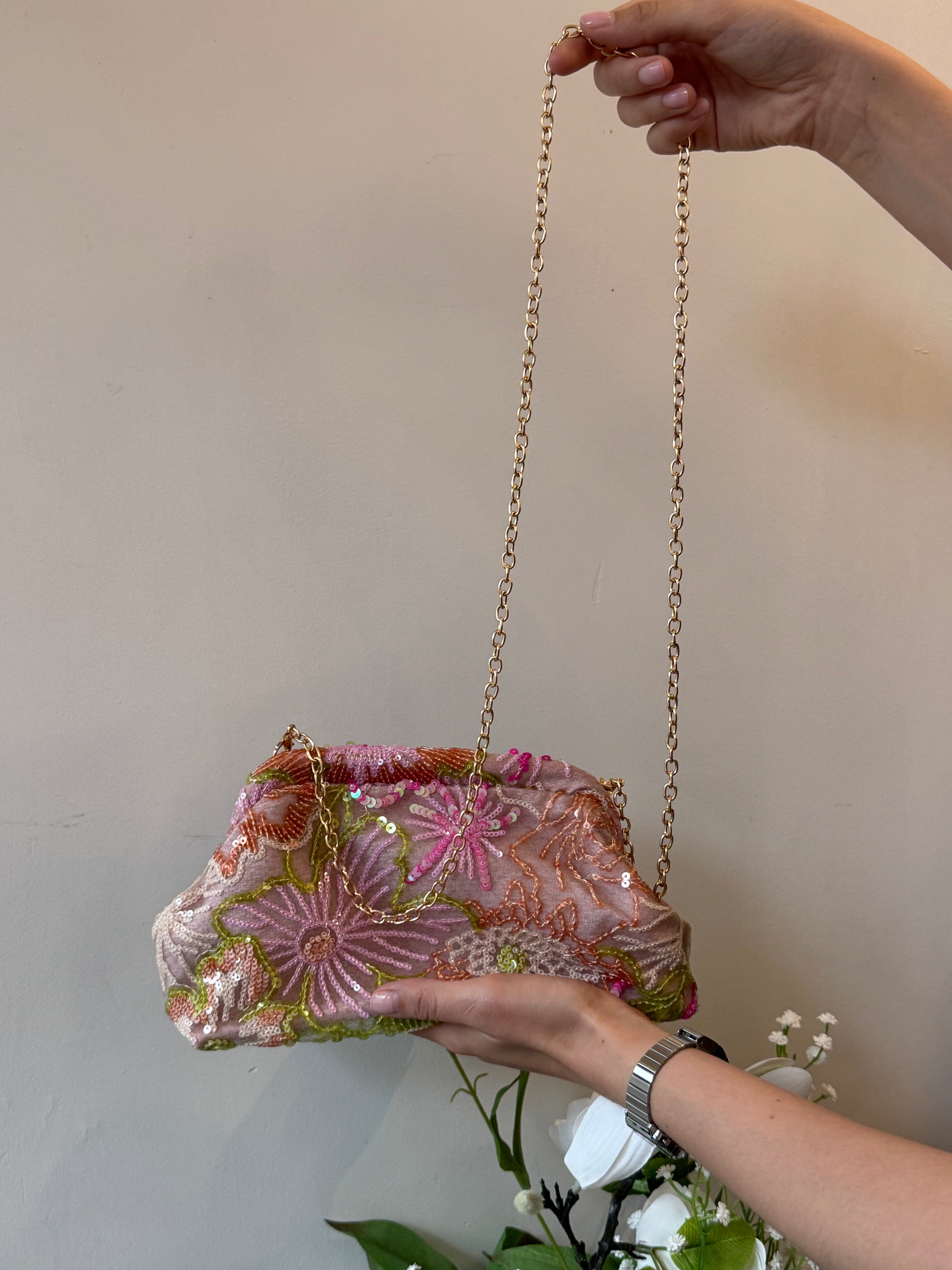 Sequins Flower Bag