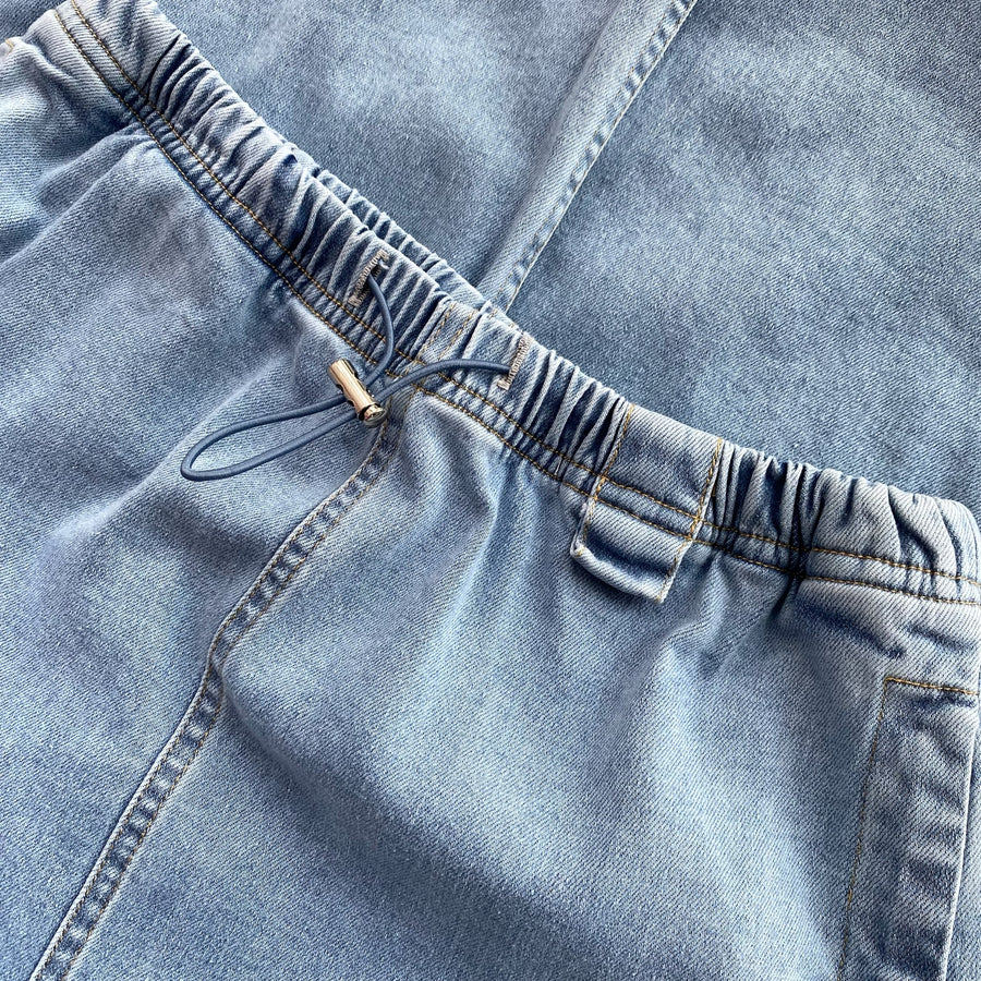 MARTINE Cargo Denim Skirt