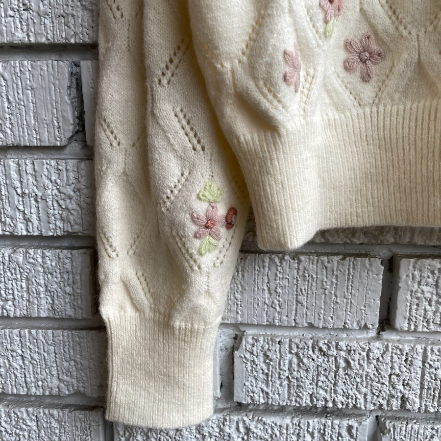 RETRO Floral Cardigan