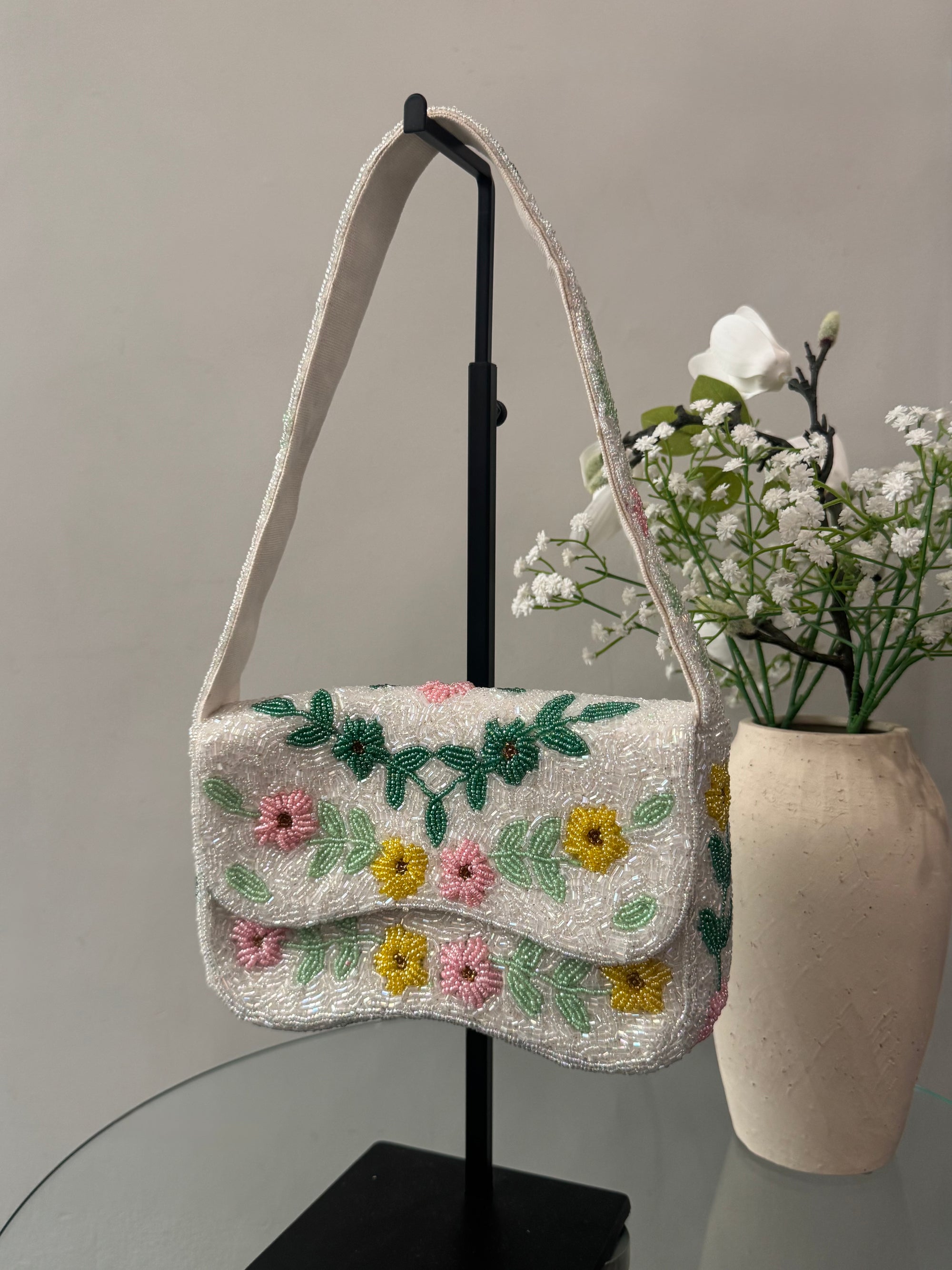 Beaded Flower Bag