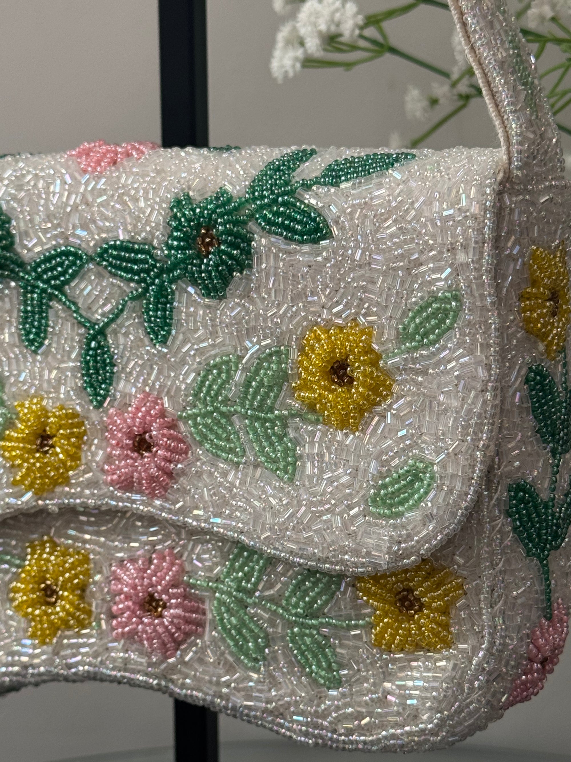 Beaded Flower Bag