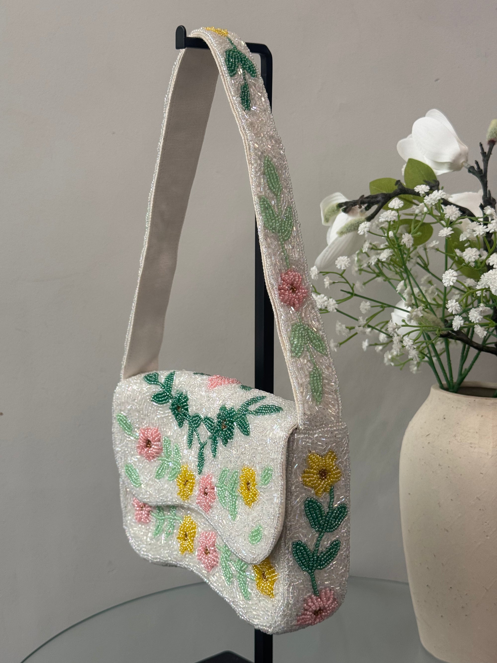 Beaded Flower Bag