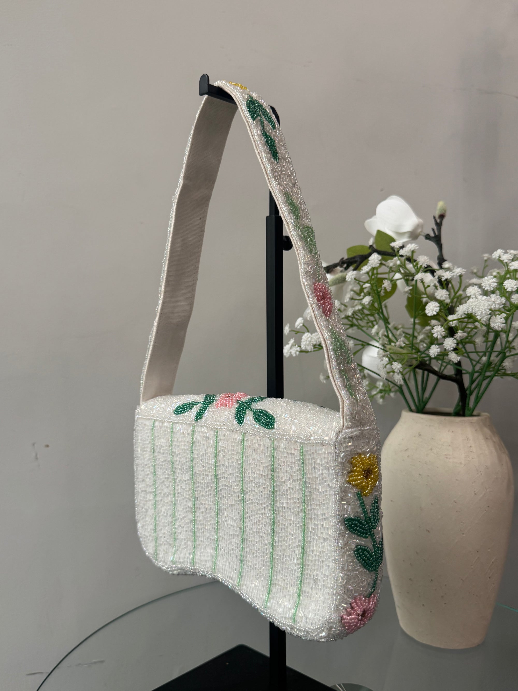 Beaded Flower Bag