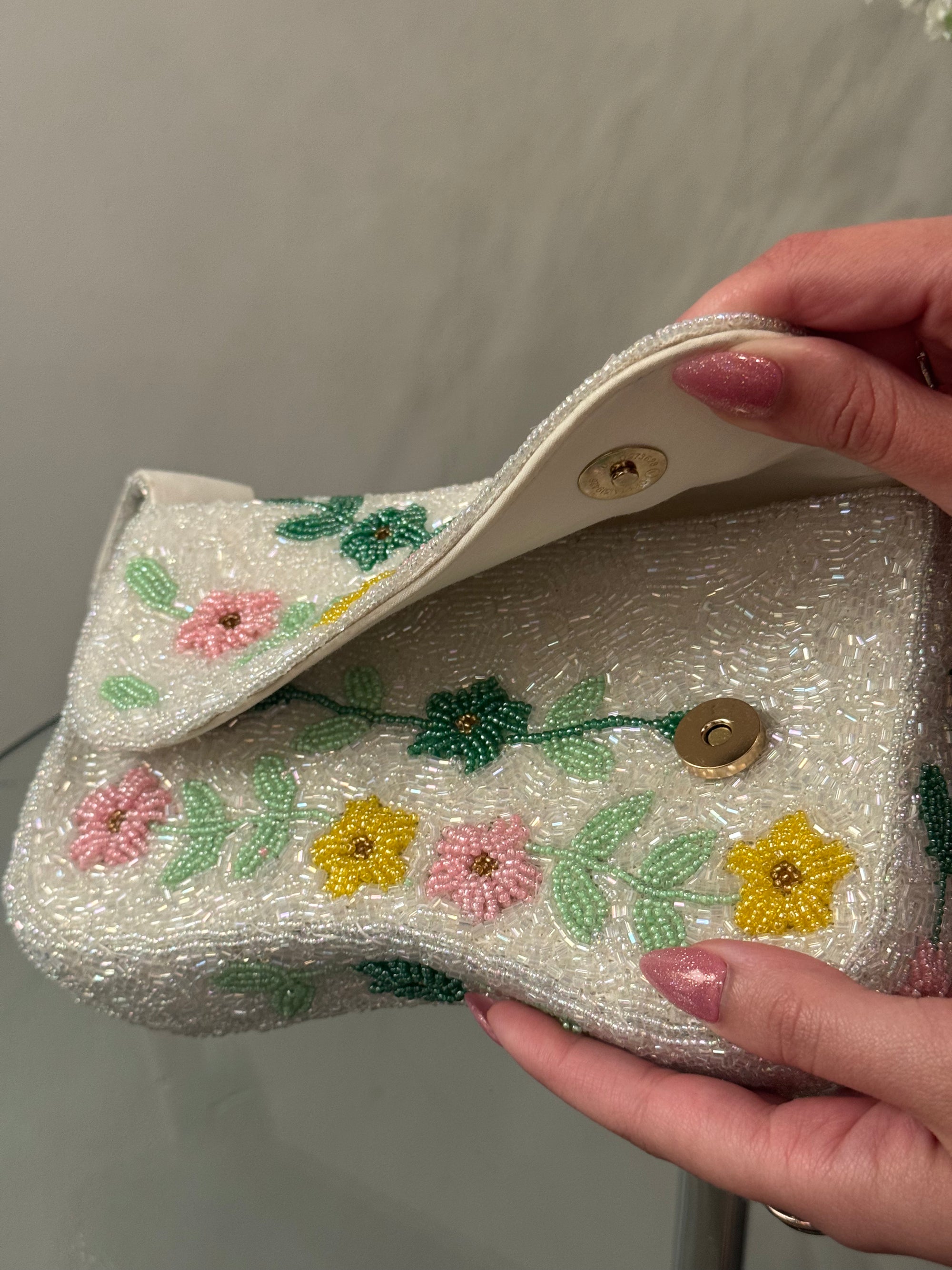 Beaded Flower Bag