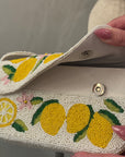 Beaded Lemon Bag