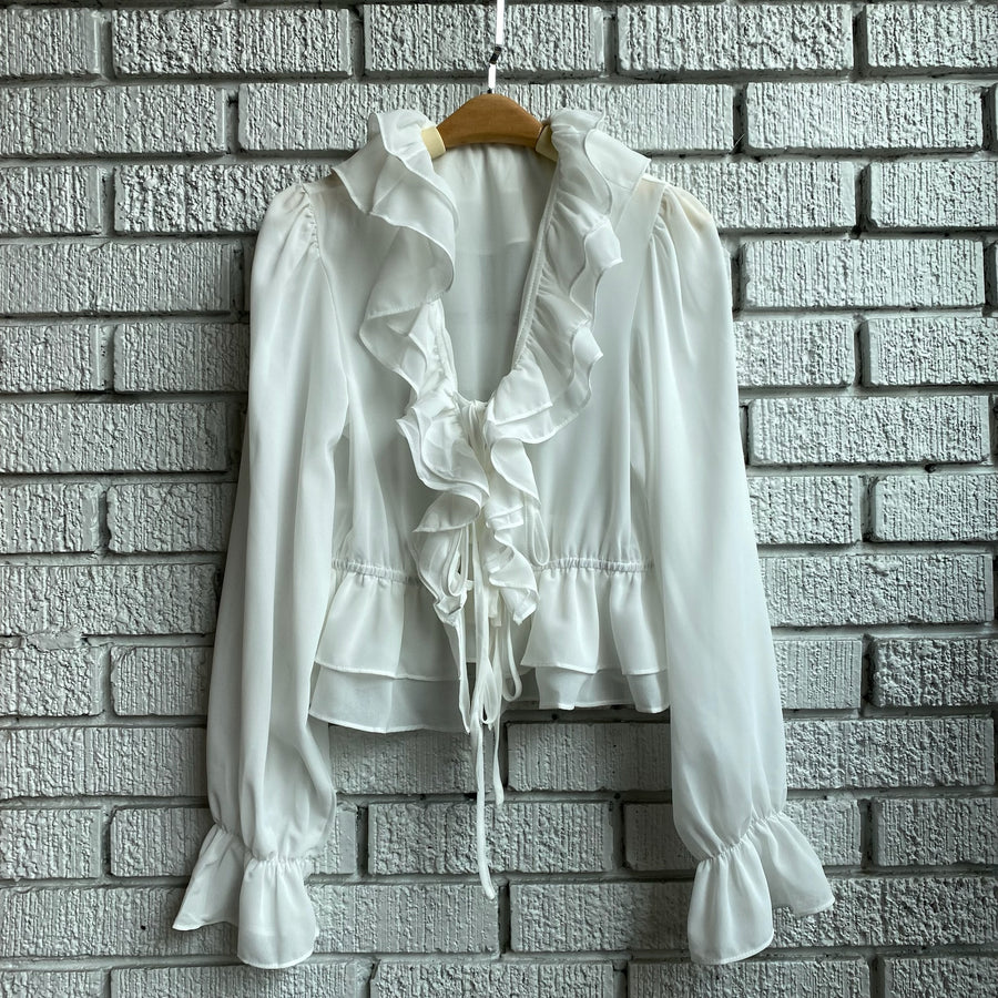 CREW Ruffle Blouse