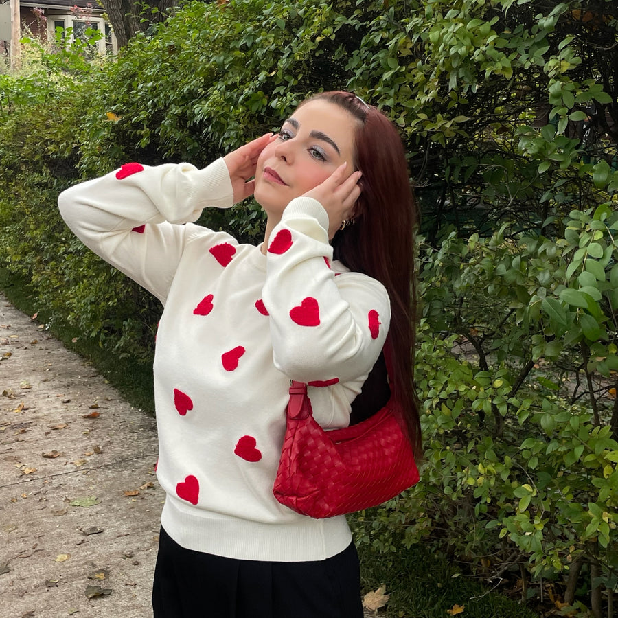 DANCING HEARTS Sweater