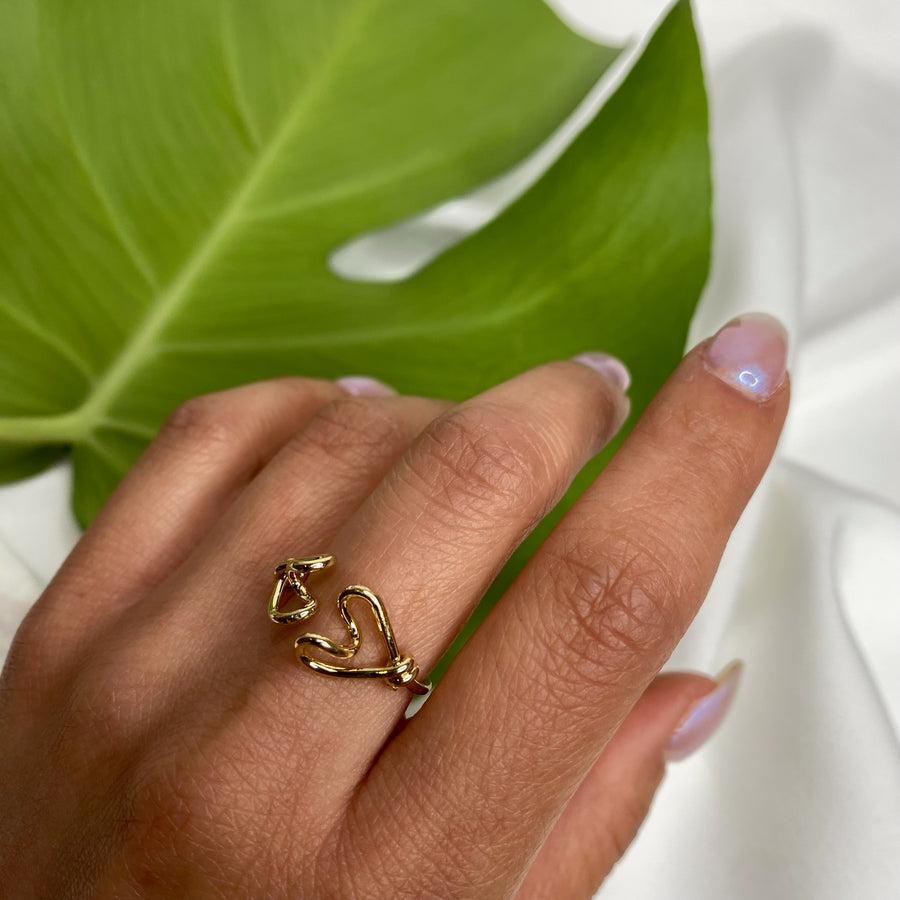 Double Heart Ring