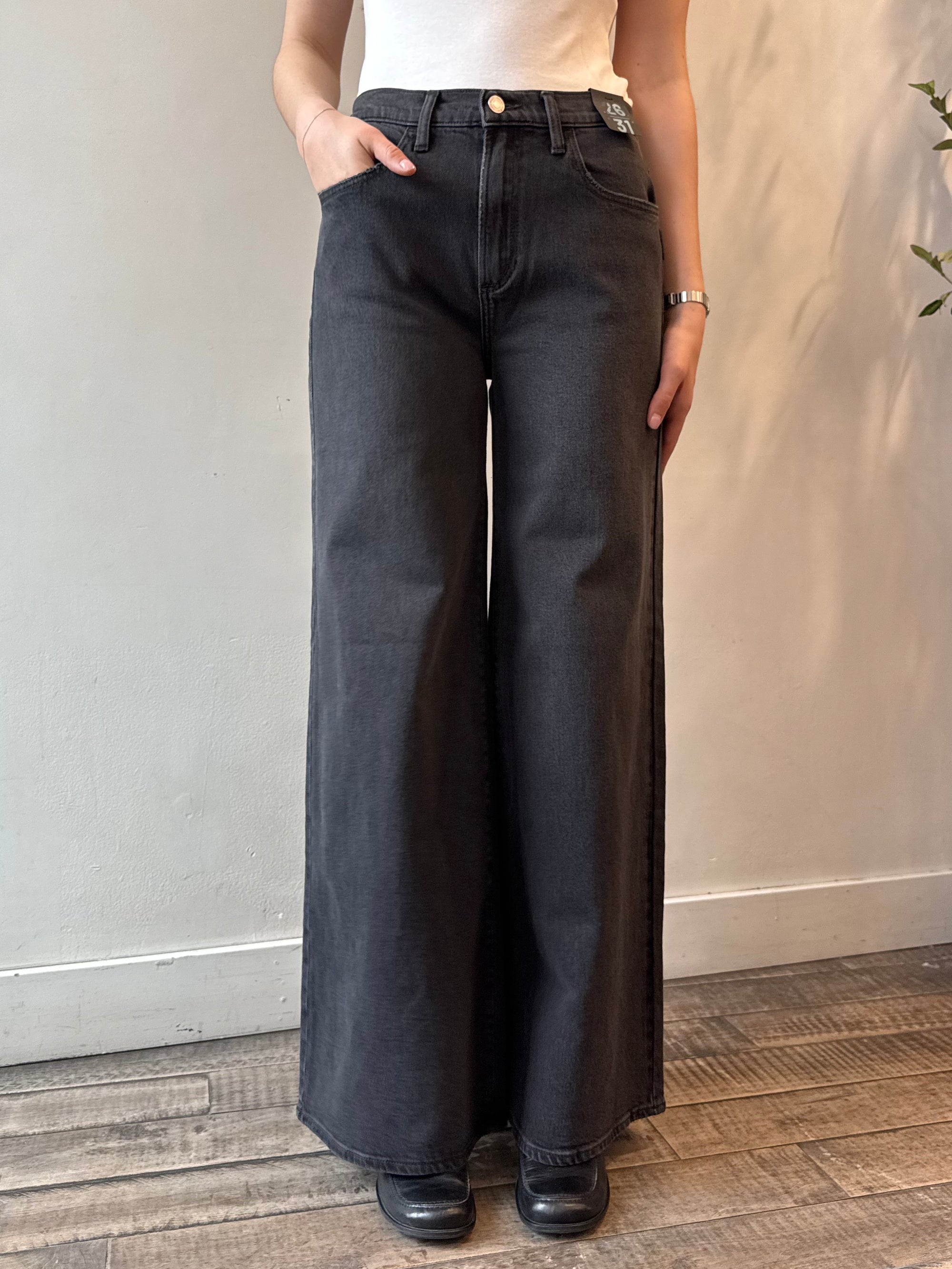 Silver HIGHLY DESIRABLE Wide Leg Jeans