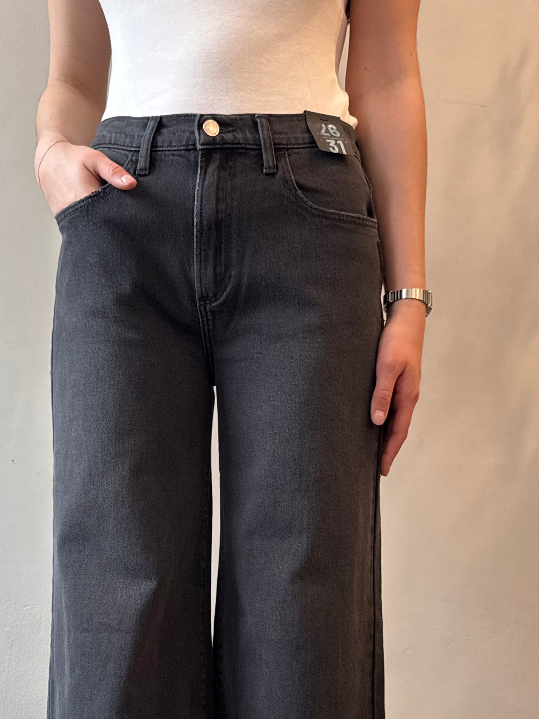 Silver HIGHLY DESIRABLE Wide Leg Jeans