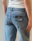 Silver LOOSE AND LOW Jeans