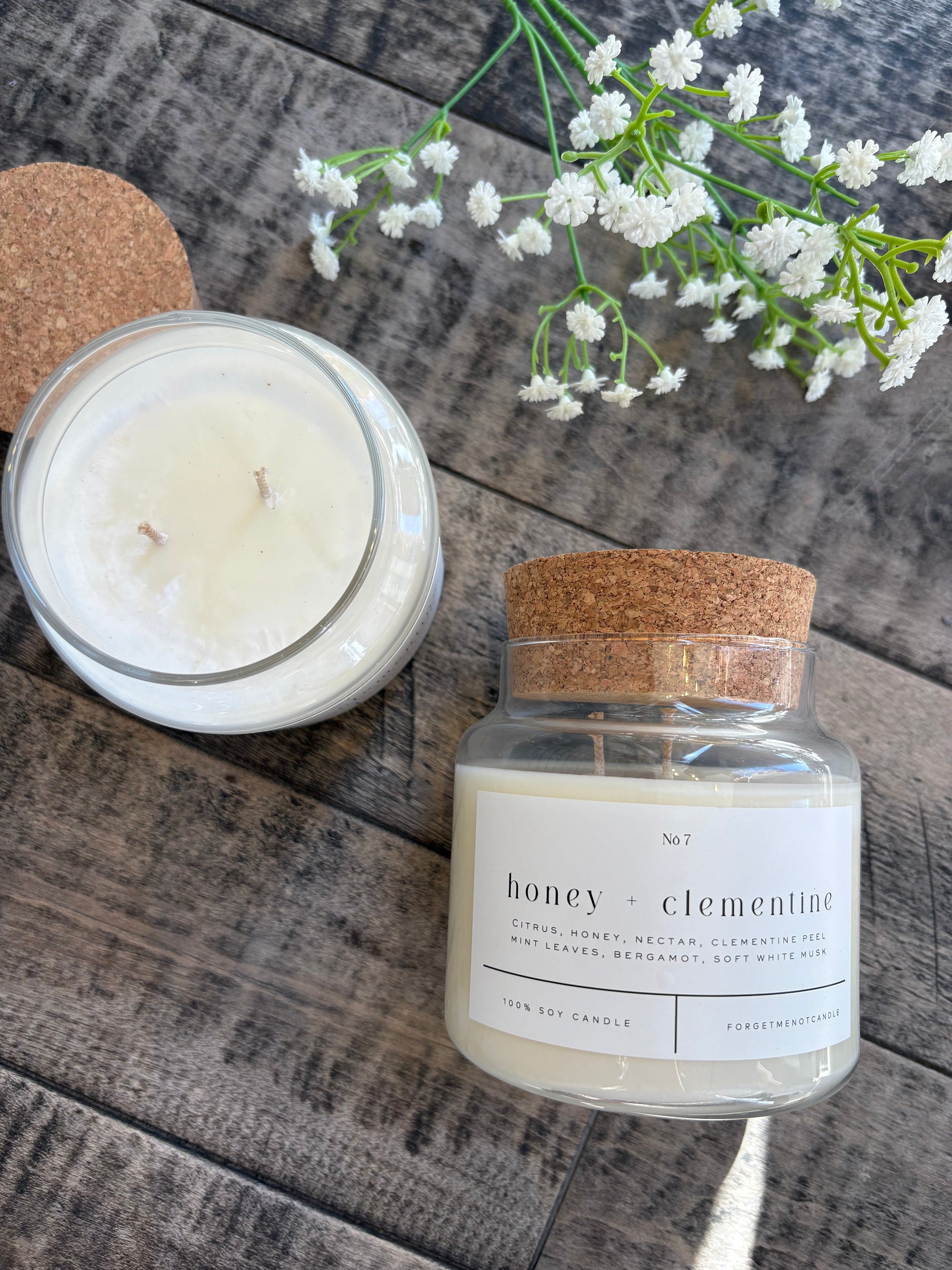 HONEY CLEMENTINE Glass Candle