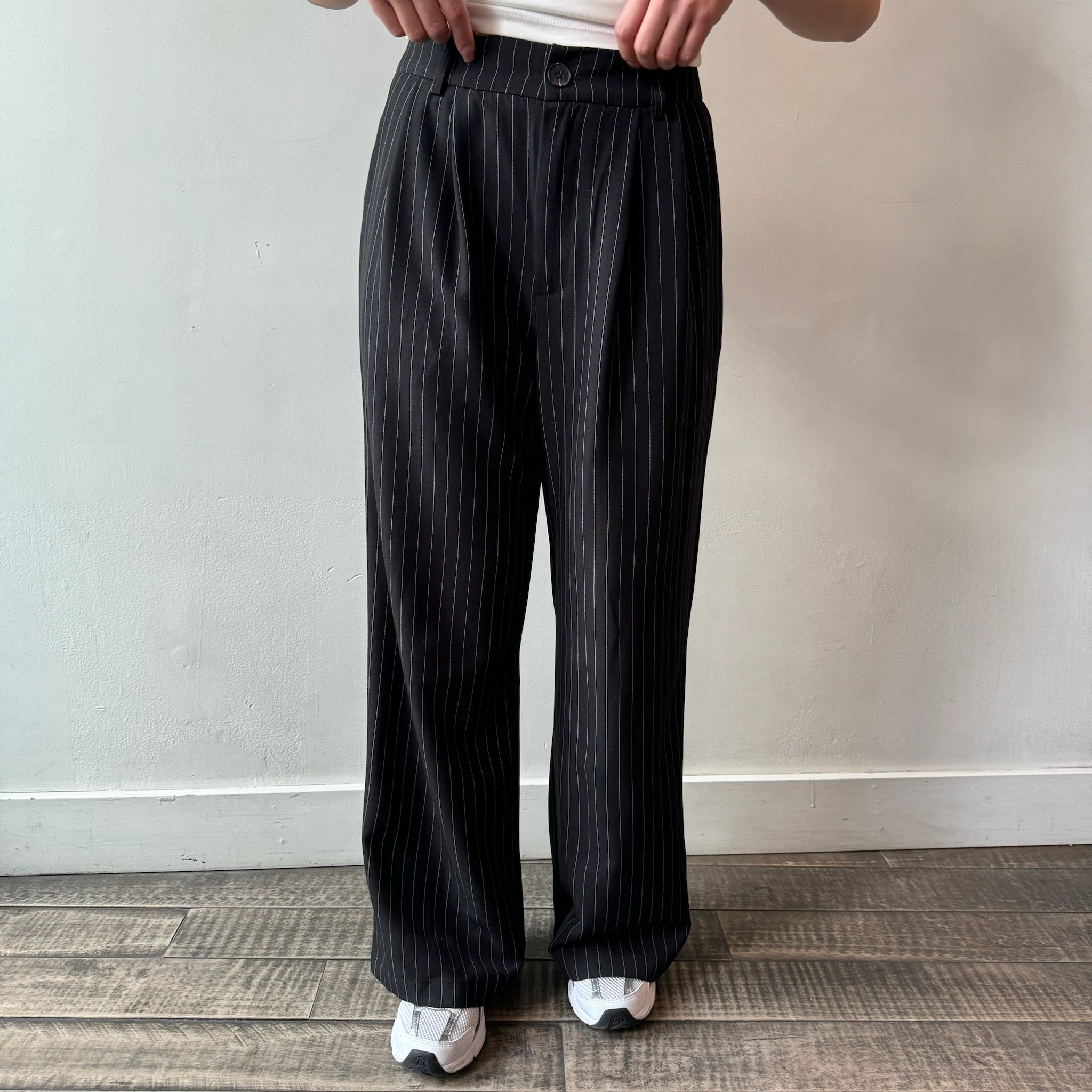 パンツ 1 Wide Tapered Trousers stripe DEPENDABLE Pinstripe Trouser – Risqué Clothing