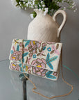 Floral Beaded Shoulder Bag