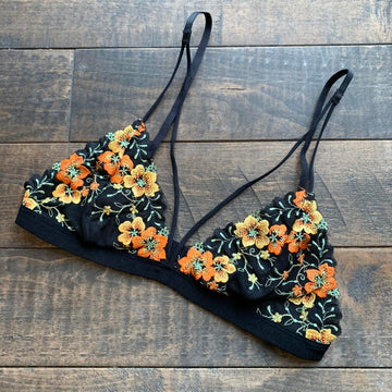 ADLER Embroidered Lace Bralette