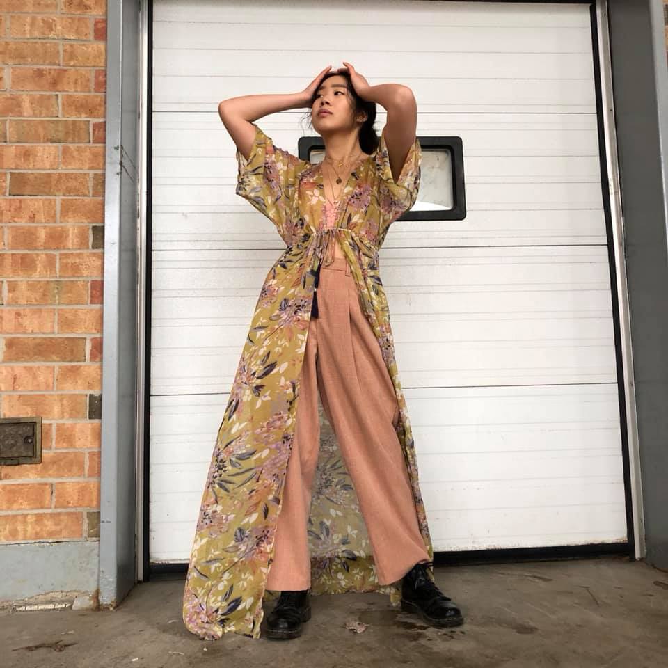 TATE Maxi Kimono