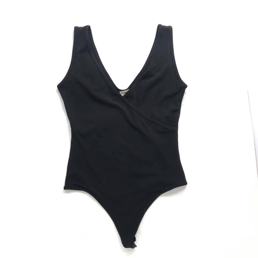 Bamboo Sleeveless Wrap Bodysuit