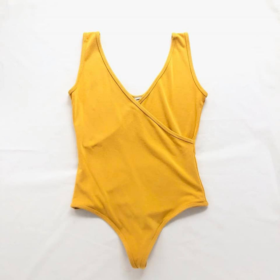 Bamboo Sleeveless Wrap Bodysuit