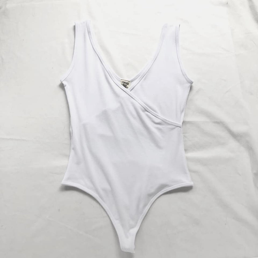 Bamboo Sleeveless Wrap Bodysuit