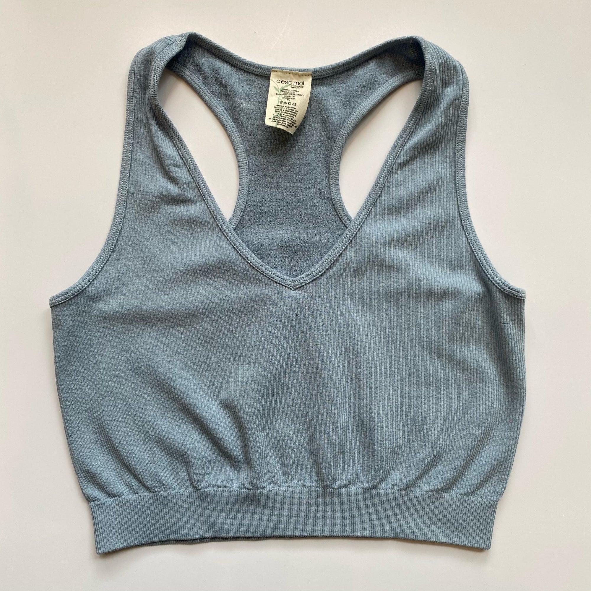Bamboo Crop Racerback Tank
