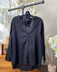 VANESSA V Neck Linen Shirt