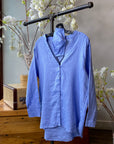 VANESSA V Neck Linen Shirt