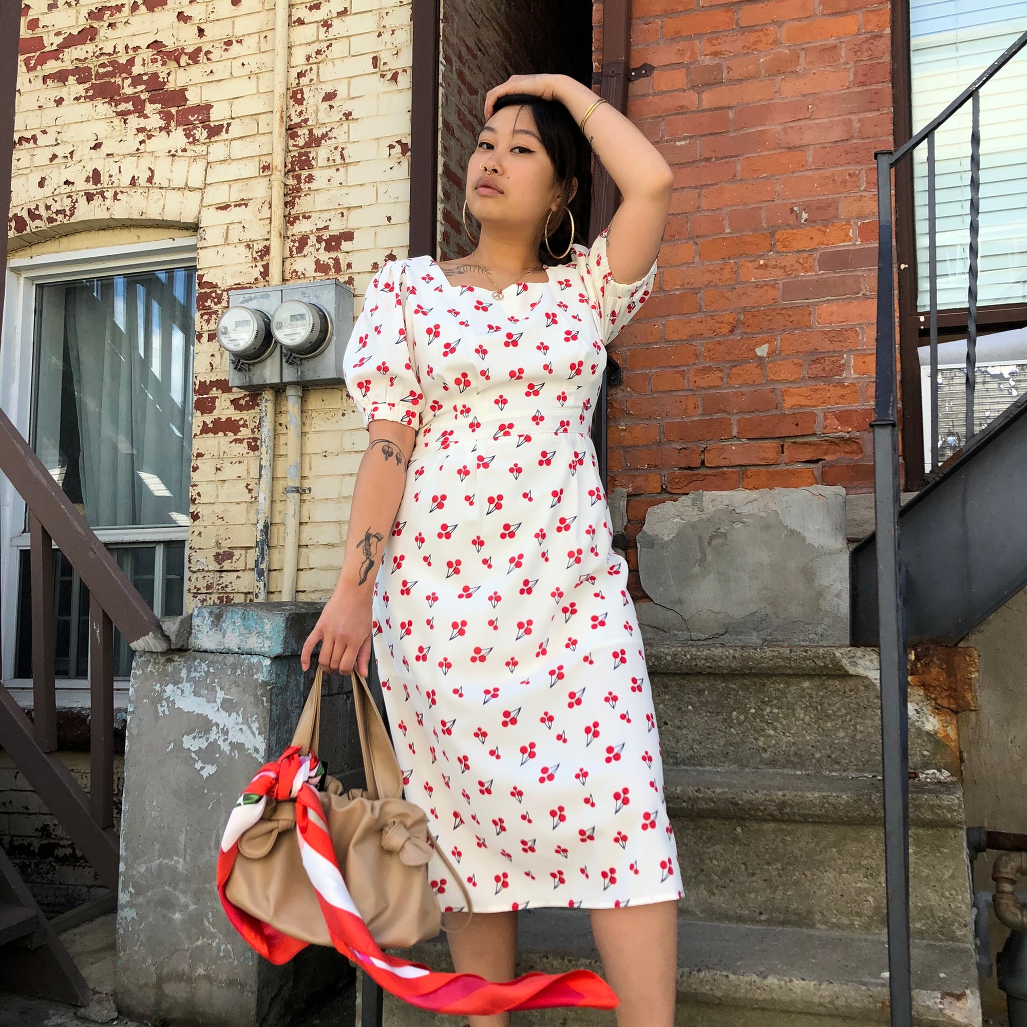 FAUSTA  Cherry Print Dress