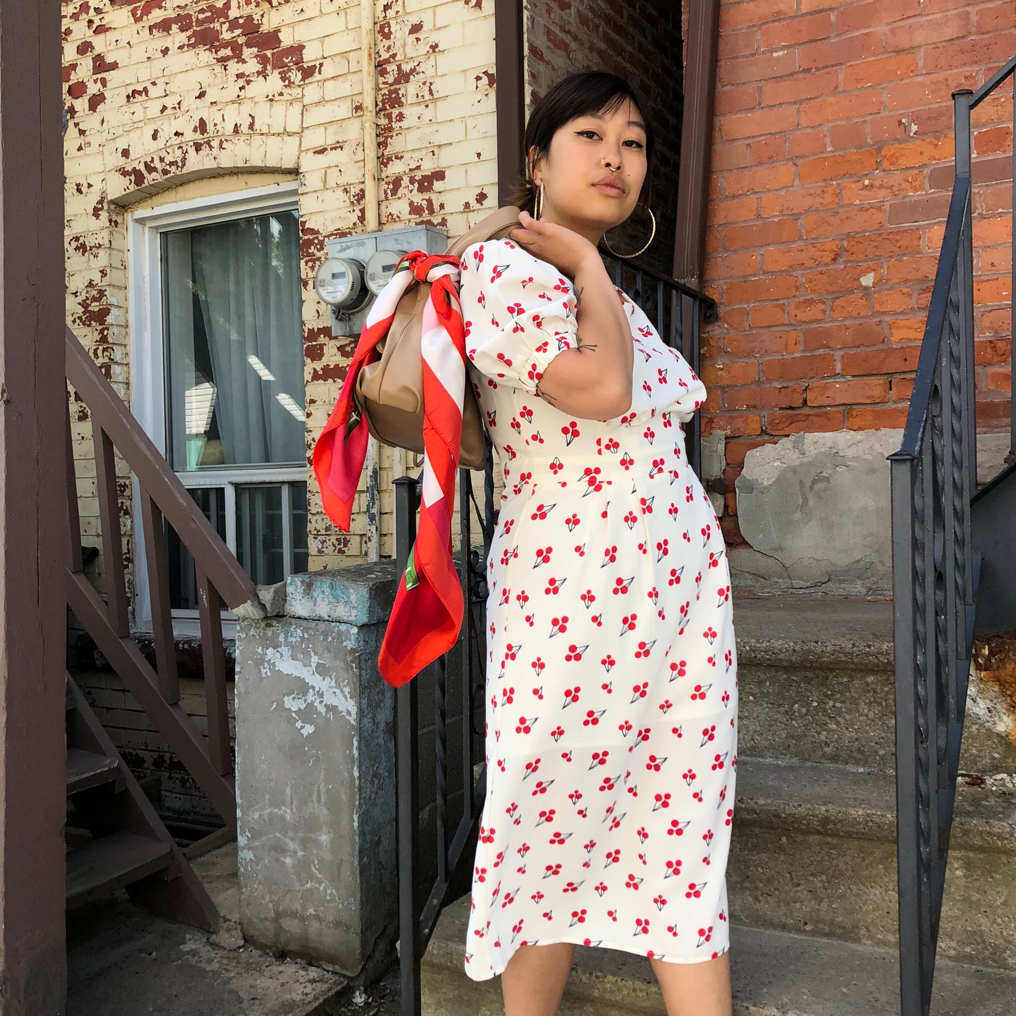 FAUSTA  Cherry Print Dress