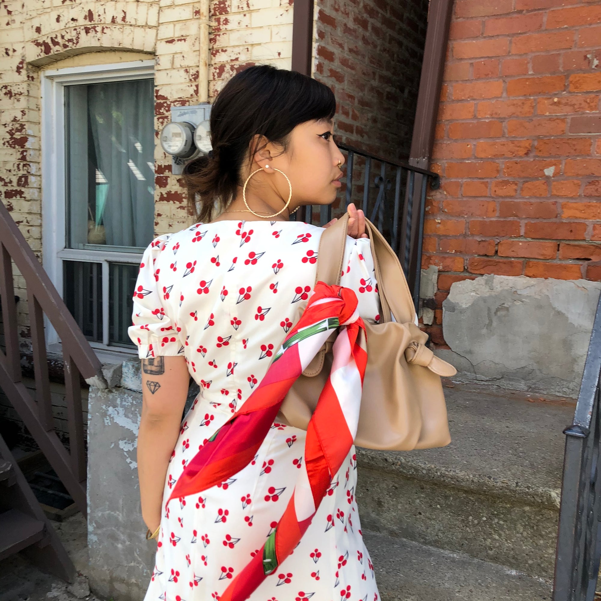 FAUSTA  Cherry Print Dress