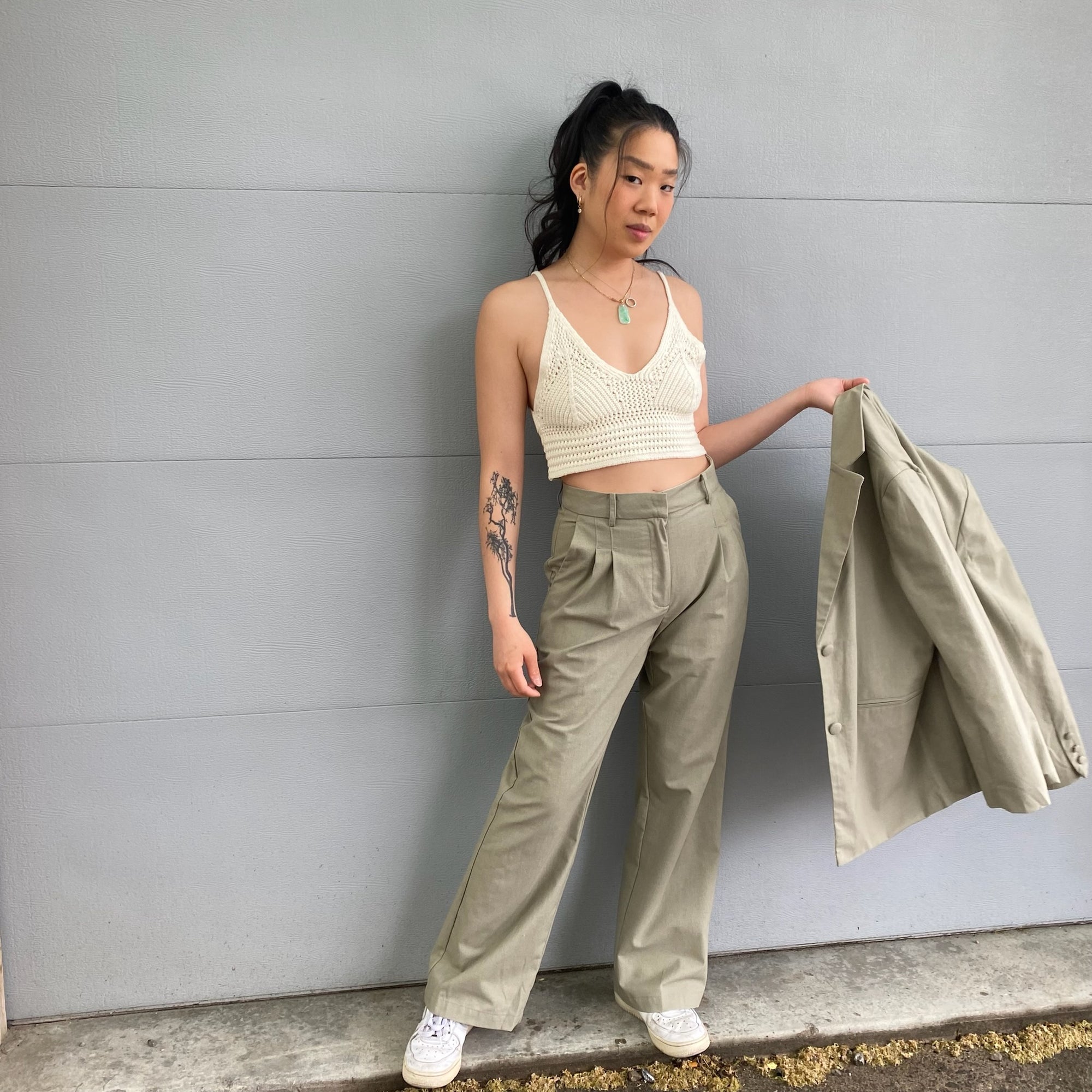 NAHLA Knit Crop Top