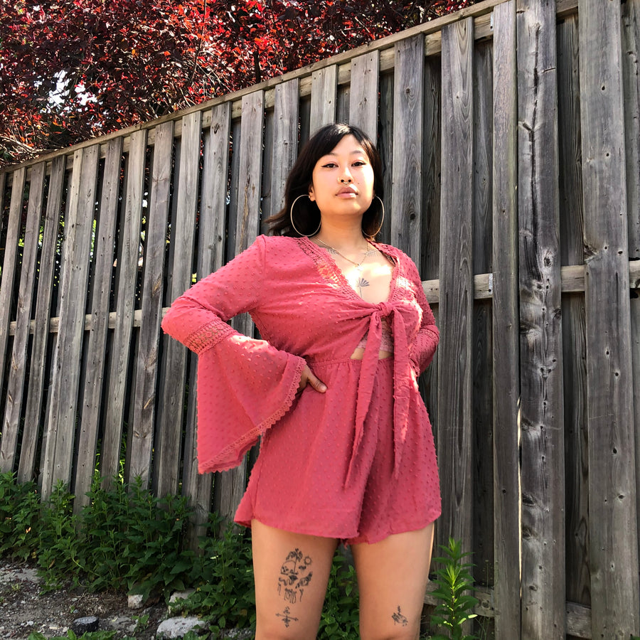 JEWEL Tie Front Romper
