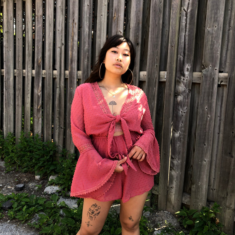 JEWEL Tie Front Romper