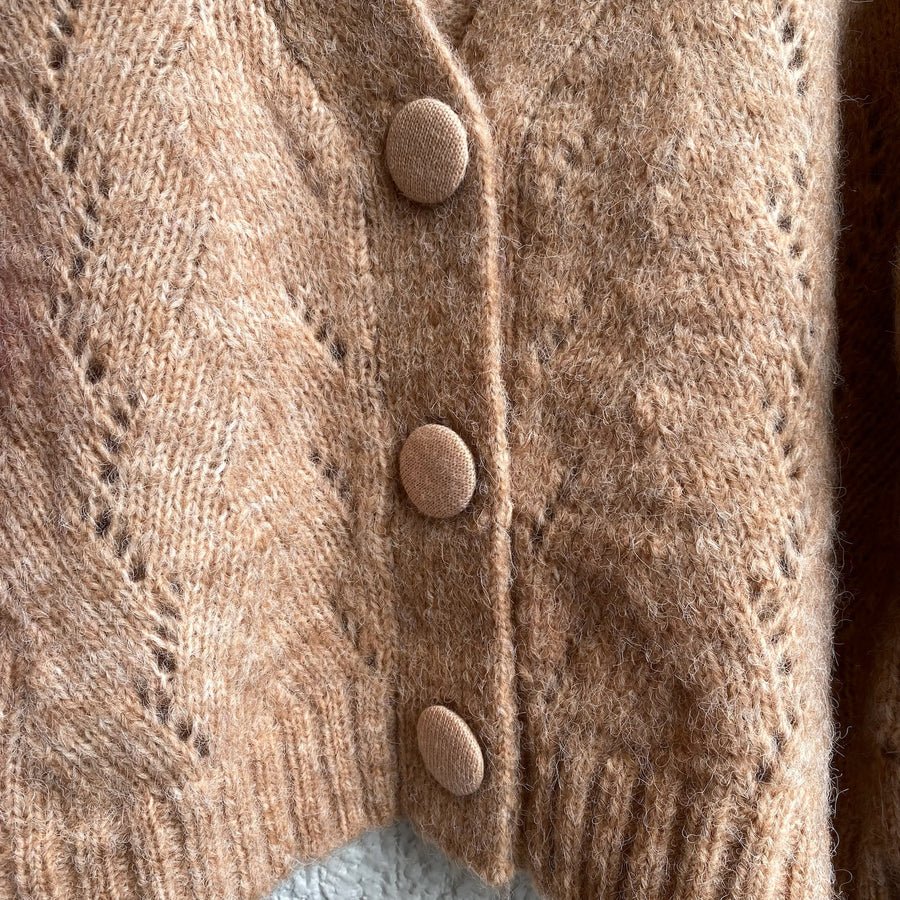 ODDETTE Colourblock Knit Cardigan