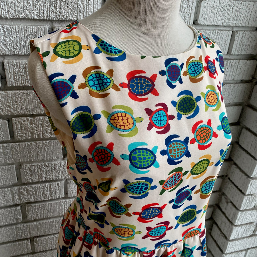 TURTLE CROSSING Mini Dress