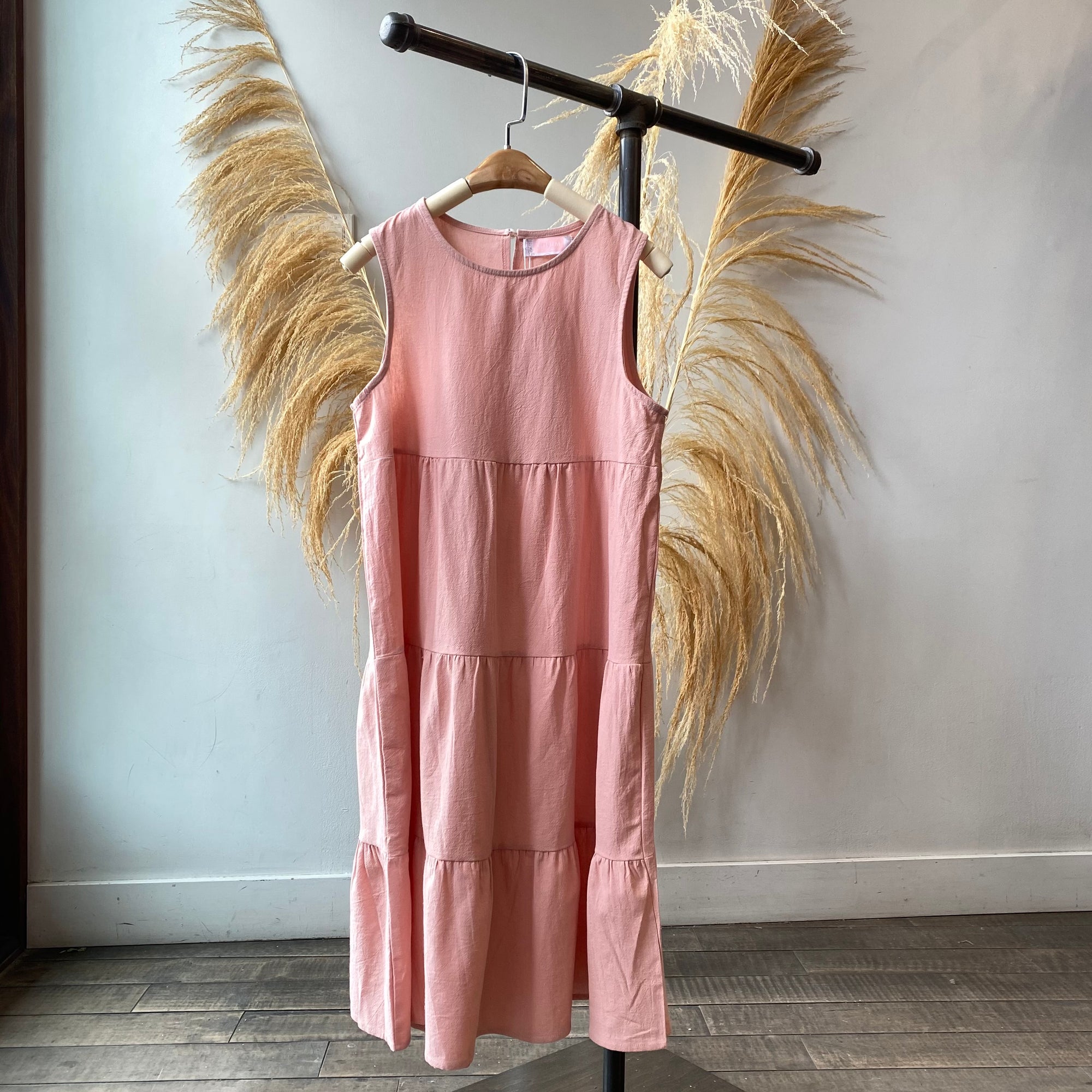 JAMILA Tiered Midi Dress