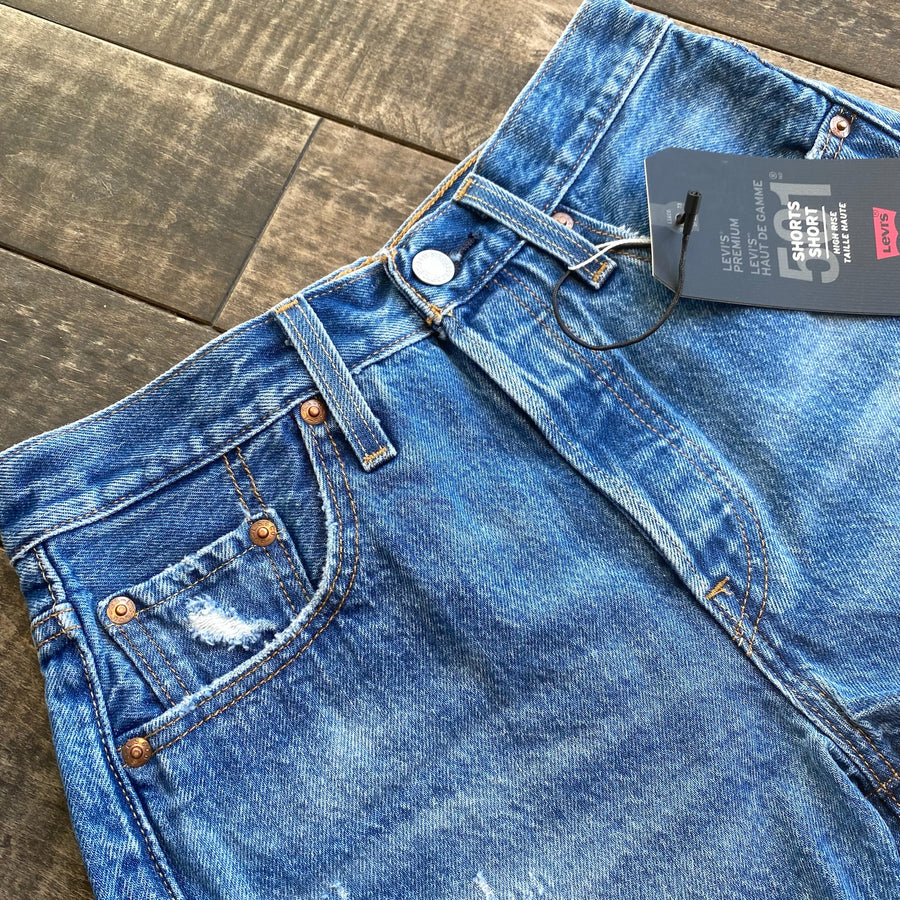 LEVI'S Distressed 501 Shorts