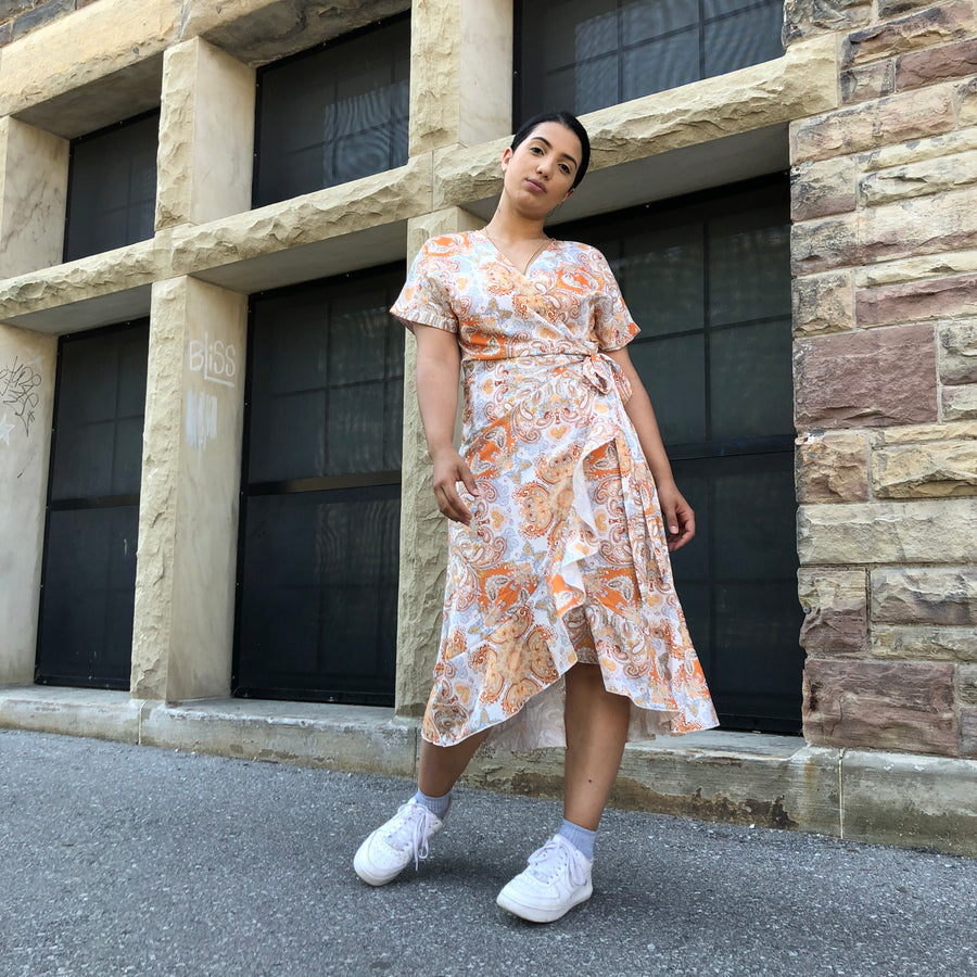 MAE Paisley Wrap Dress
